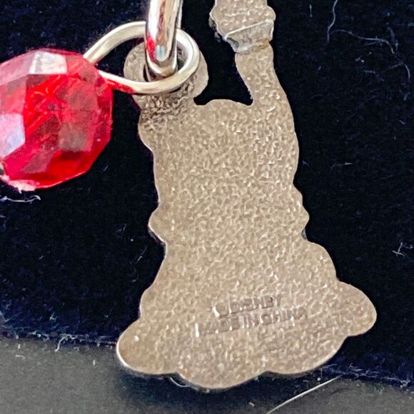 Vintage Disney Dumbo Elephant Charm Zipper Pull Purse Clip On Signed Charms Bead - Picture 4 of 5